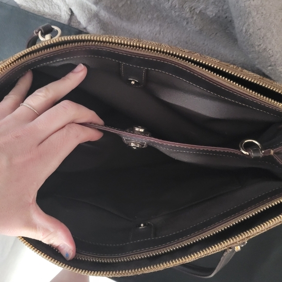 Coach Signature Christie Carryall Tote Shoulder Bag F36721 - Picture 8 of 17